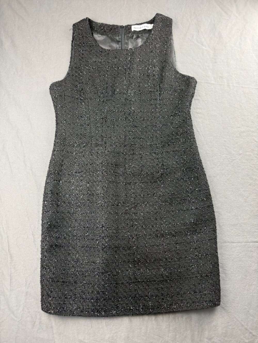 Powerful Lady Shimmer Mini Dress Black